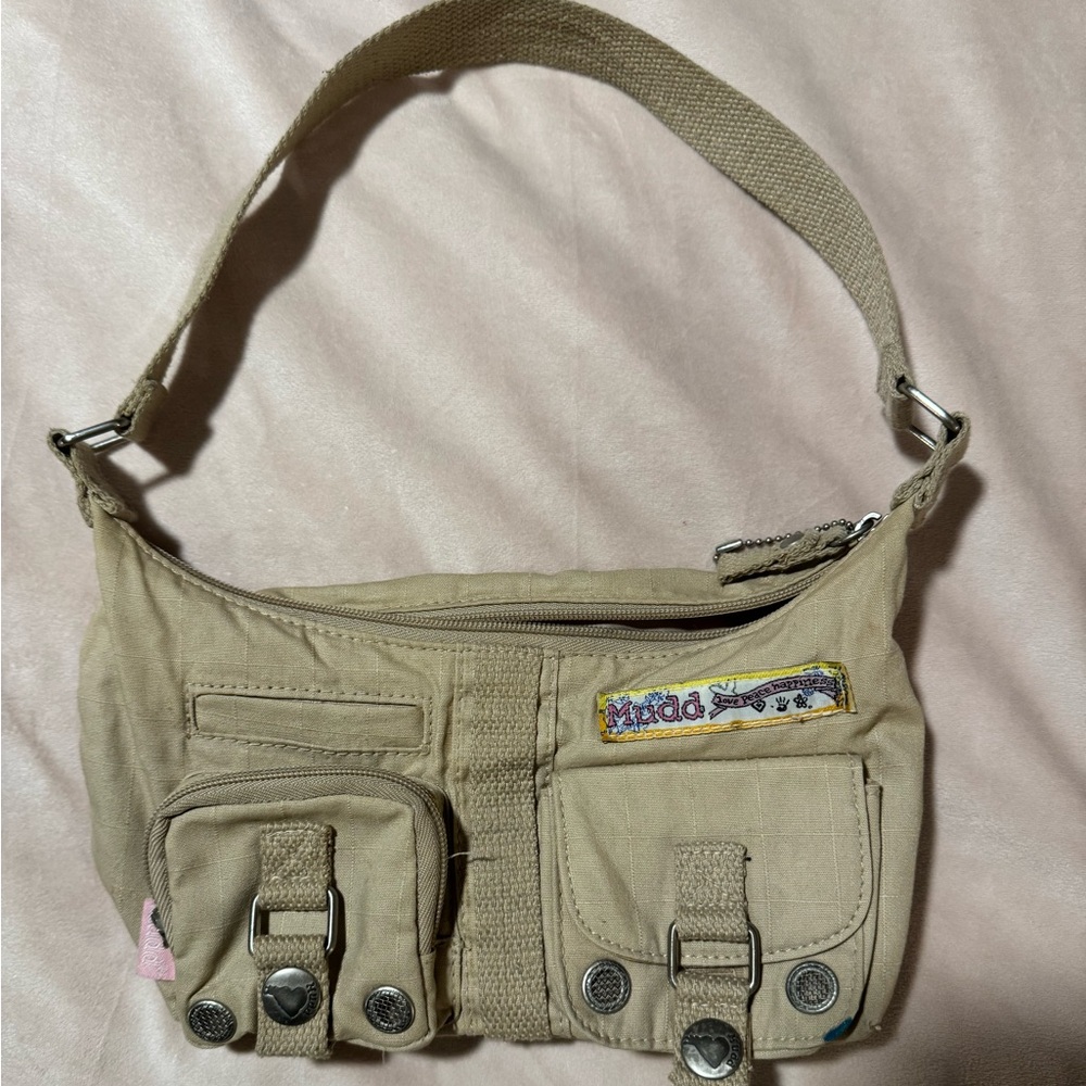 SMALL Y2K MUDD BEIGE SHOULDER BAG